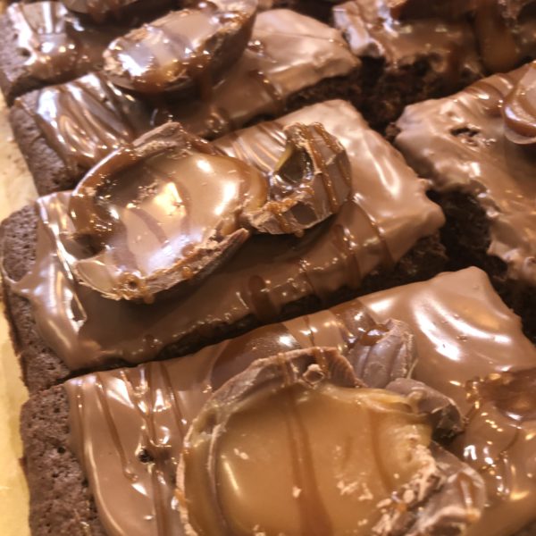 4 x Salted caramel Brownie delivered