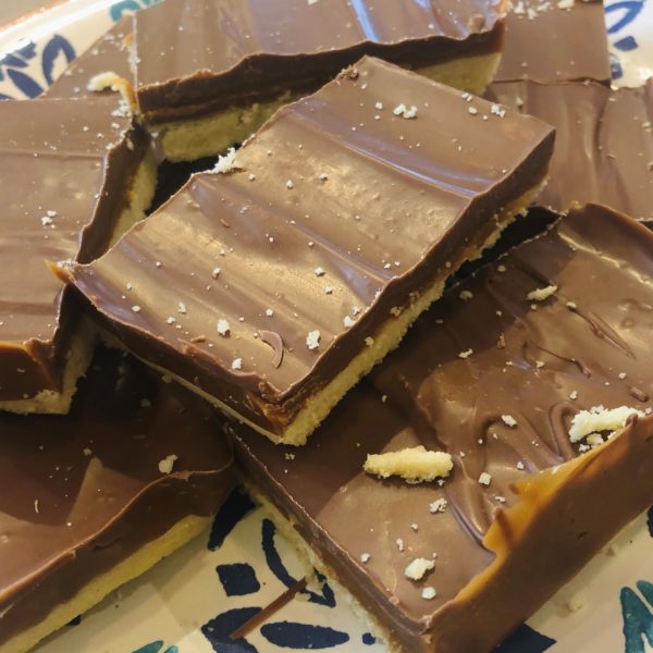 4 x Caramel slice delivered
